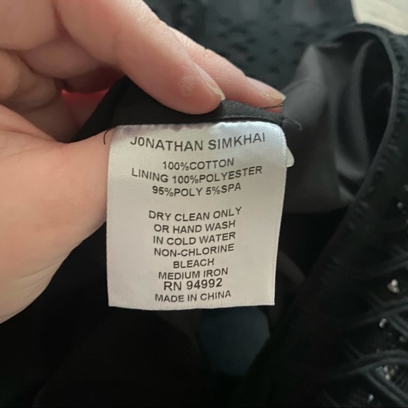 Jonathan Simkhai Cap Sleeve Tread-Lace Dress - Picture 14 of 14